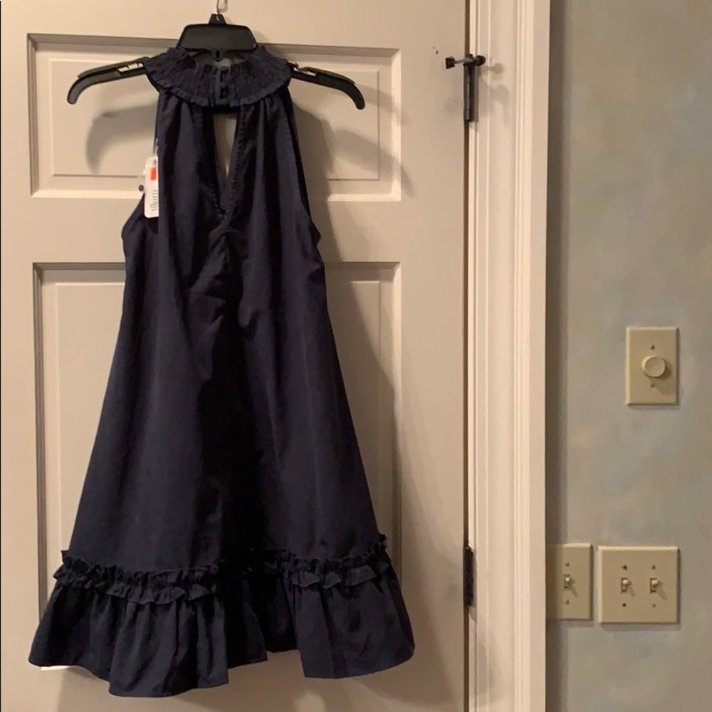 Navy swing dress